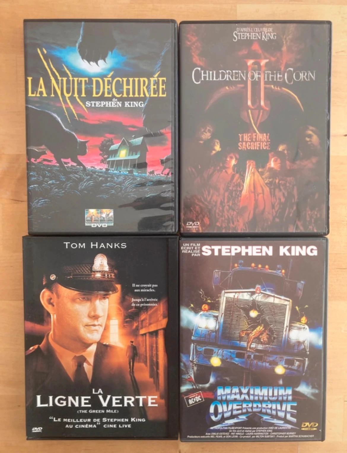 Lot 4 DVD cultes Stephen King.